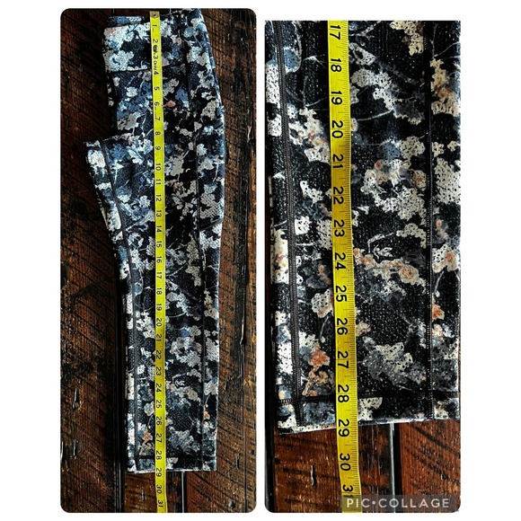 Floral Lululemon Wunder Under High Rise Crop Yoga/Gym/Run/Walk/Exercise leggings - Picture 6 of 16